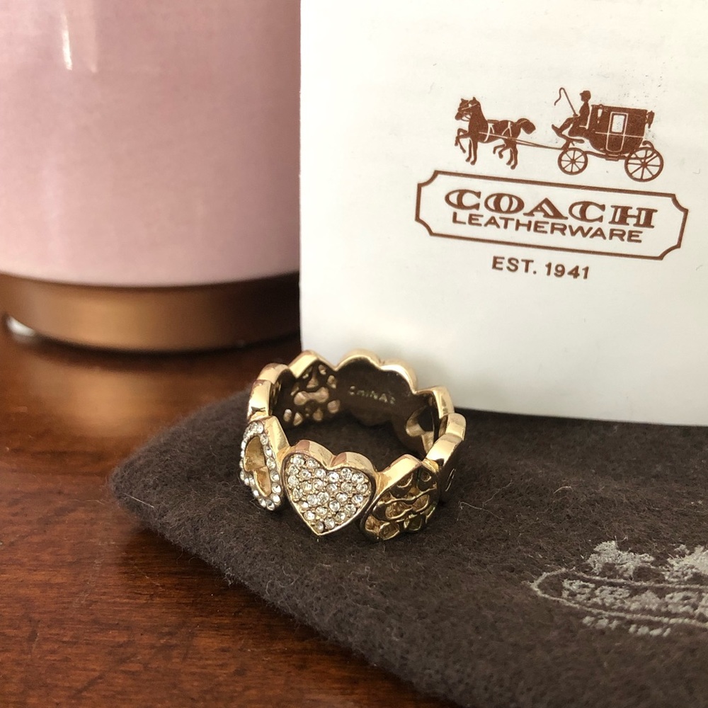 Coach heart 💜 ring